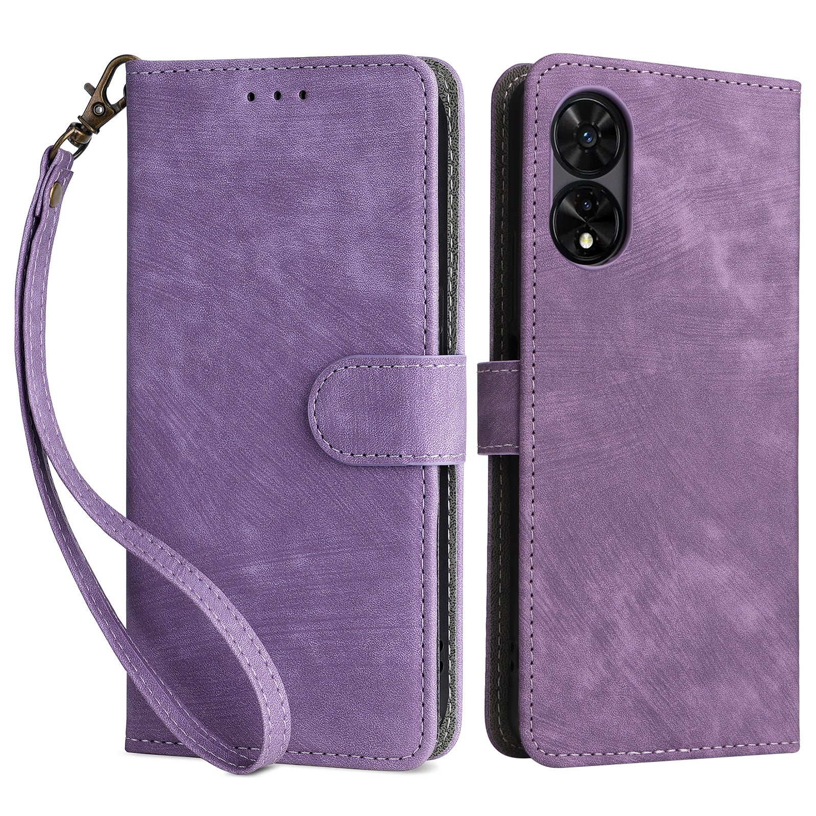 For TCL 505 T509K / T5094 Leather Case with Strap RFID Blocking Wallet Phone Cover For TCL 505 T509K / T5094 Leather Case with Strap RFID Blocking Wallet Phone Cover